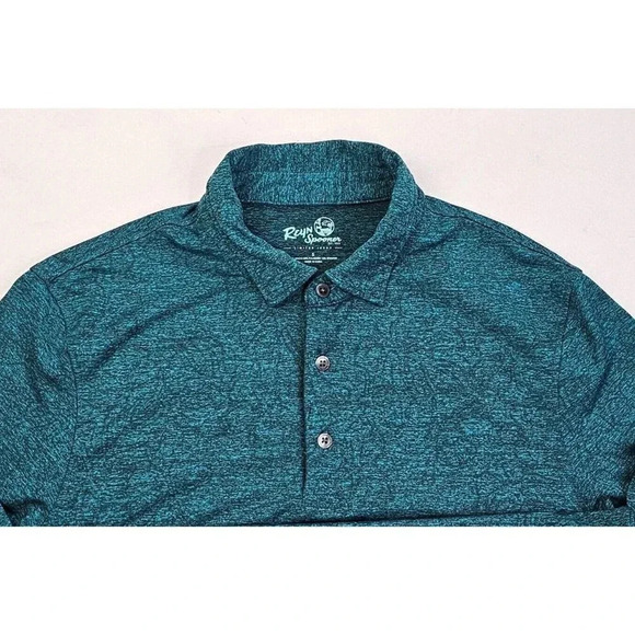 Reyn Spooner Limited Issue Size Small Green Floral Men's Short Sleeve Polo - Picture 5 of 10